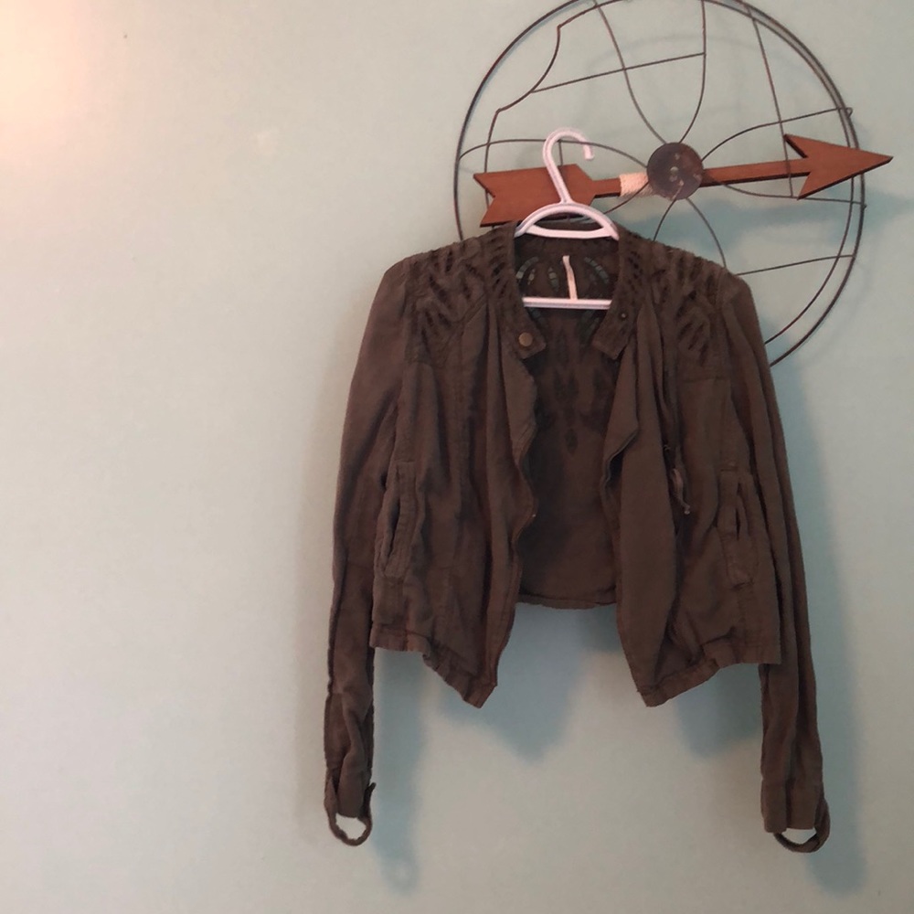 Free People cargo fashion jacket